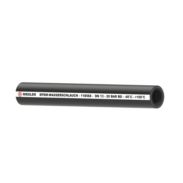 Riegler Industrieschlauch für Salz- und Heißwasser, EPDM, ø 20x13, 40 m, 118568