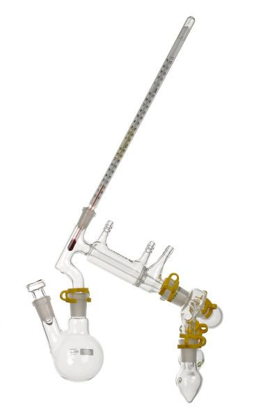 Rettberg Kurzweg-Destillations-Apparatur für Mikromengen, mit modifizierter Claisen-Destillations-Brücke, Göttinger Modell, 137080005