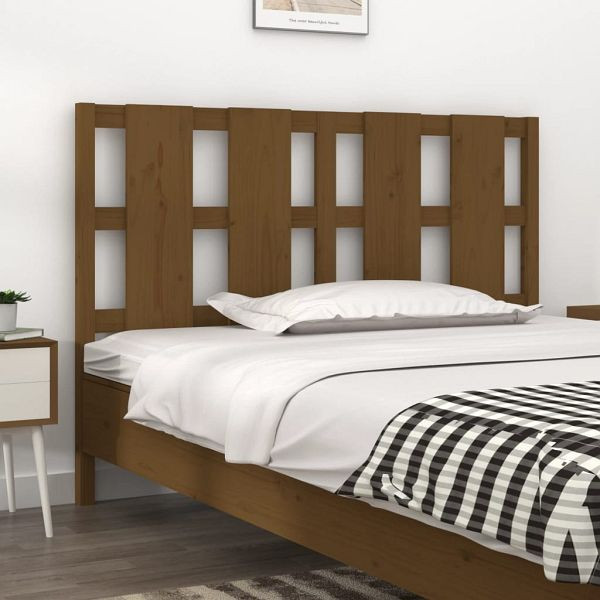 vidaXL Kopfteil Honigbraun 140,5x4x100 cm Massivholz Kiefer, 817988