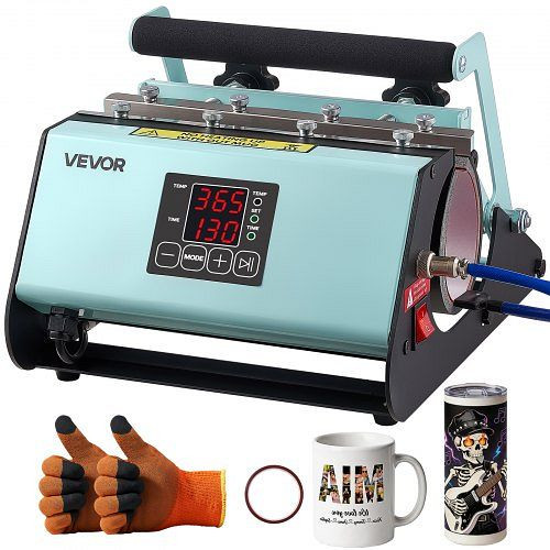 VEVOR Tassenpresse Mug Sublimationspresse 887ml Grün inkl. Klebeband & Handschuhen, einfache Temperatur- & Zeiteinstellung, SDKKBJ30OZAYJK5Z5001V2