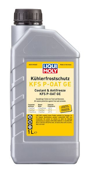 LIQUI MOLY Kühlerfrostschutz KFS P-OAT GE, Kanister Kunststoff, VE: 1 Liter, 23139