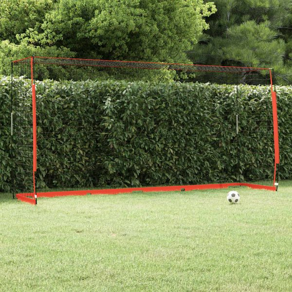 vidaXL Fußballtor 366,5x91x183 cm Stahl, Rahmenmaterial: Stahl, Fiberglas, 93375