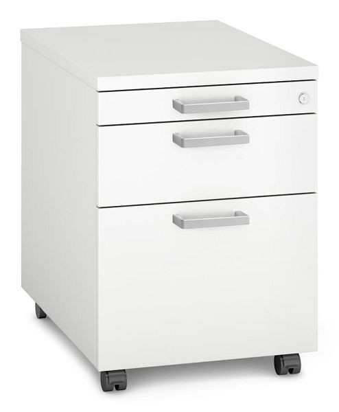 Deskin Rollcontainer MULTI MODUL-PRO, Dekor weiß, B 435 x H 600 x T 600 mm, 359916