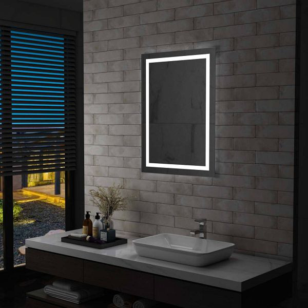 vidaXL LED-Badspiegel mit Berührungssensor 60x80 cm, 144730