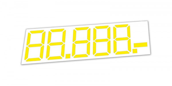 Eichner LCD-Preisauszeichnung, Maße: 580 x 120 mm, VE: 10 Stück, 9220-00116