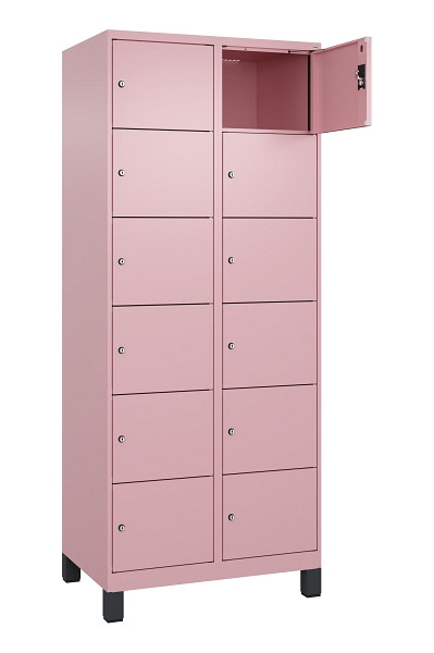 C+P Schließfachschrank Evolo PLUS, mit Füßen, 12 Fächer, 1950x800x500mm, 3015/3, 049010-226 S10024