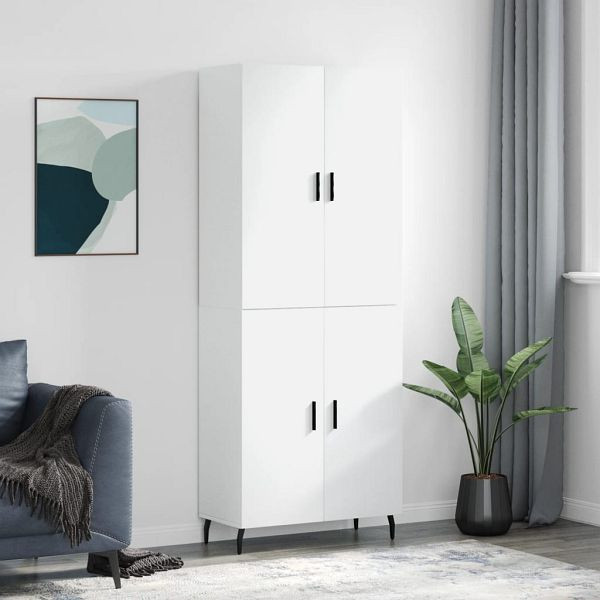 vidaXL Highboard Weiß 69,5x34x180 cm Holzwerkstoff, 3195691