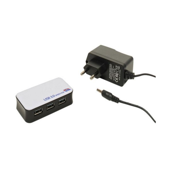 shiverpeaks BASIC-S, USB 3.0 Hub 4-port inkl. Netzteil, BS75675
