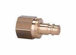 Riegler Nippel für Kupplungen NW 7,2 - NW 7,8, beidseitig absperrend, Messing, Innengewinde, 107528