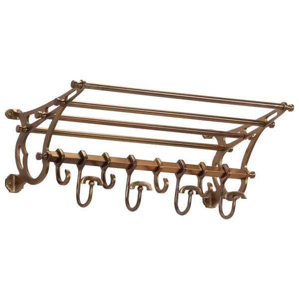 vidaXL Wandgarderobe mit Kleiderhaken Aluminium, 357833