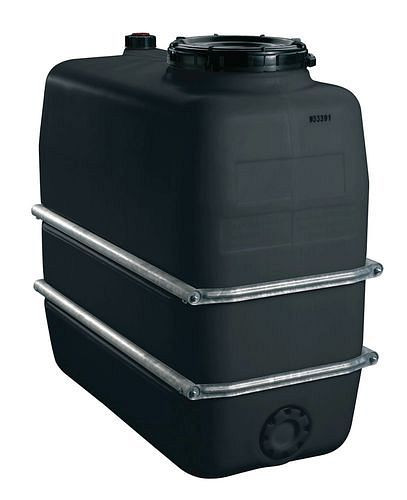 DENIOS Chemikalientank aus Polyethylen (PE), 1100 Liter Volumen, schwarz, 269680