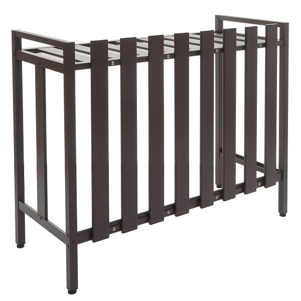 Mendler Verkleidung für Klimaanlage/Wärmepumpe HWC-K58, Abdeckung Schutzgitter Pflanzenregal, Metall 80x90x39cm, braun, 96943