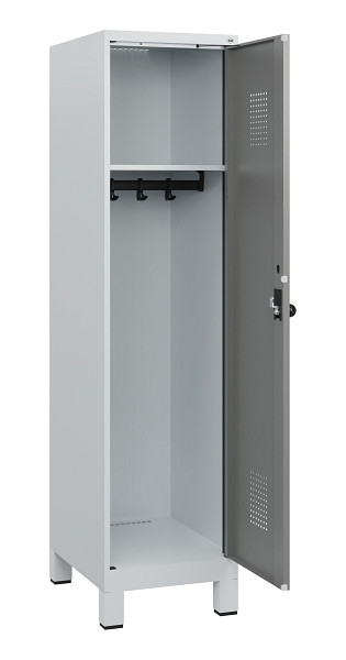 C+P Spind Evolo PLUS, Füße, 1 Abteil, 1630x400x500mm, 7035/0004, Drehriegel, 0490105-12 S10014