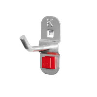 Produktbild von Kappes RasterPlan/ABAX Werkzeughalter alufarben, L 50 mm, mit schrägem Hakenende, Ø 6 mm, 3340.00.5101 Kappes RasterPlan/ABAX Werkzeughalter alufarben, L 50 mm, mit schrägem Hakenende, Ø 6 mm, 3340.00.5101