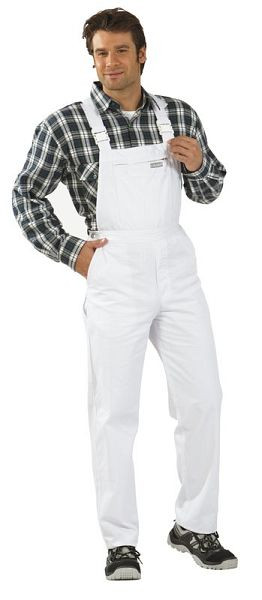 Planam MG 260 Latzhose, weiß, Größe 50, 0833050, 4030913833507