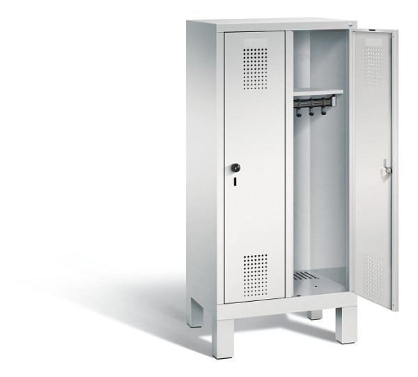 C+P Kindergarten-Spind Evolo, H1350xB610xT300mm, Farbe: Lichtgrau, 480103-20 S10031