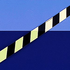 Moedel Markierungsstreifen rechtsweisend, Alu, langnachleuchtend/schwarz, 160-mcd, 30x1000mm, 55041