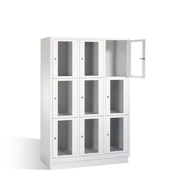 C+P Schließfachschrank Classic, H1800xB1200xT500mm, Farbe: Lichtgrau, 8020A323 S10000