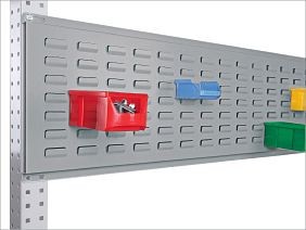 Manuflex Werkzeug-Schlitzplatte für UNIVERSAL und PROFI, Nutzhöhe = 300 mm, für Tischbreite 1000 mm, Alusilber, ZB0071.9006