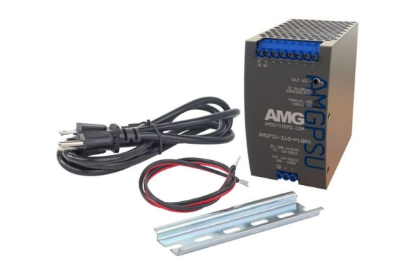 AMG Systems 52VDC, 480W (9,2A) industrielles Hutschienennetzteil, inklusive EU Netzkabel, AMGPSU-I48-P480A-K
