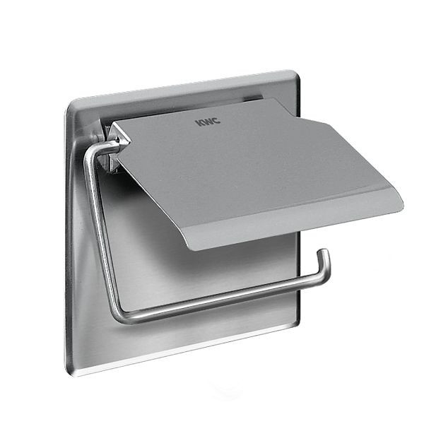KWC WC-Rollenhalter, Rodan, Edelstahl, 145x130x25 mm, Aufputz, 2000057045