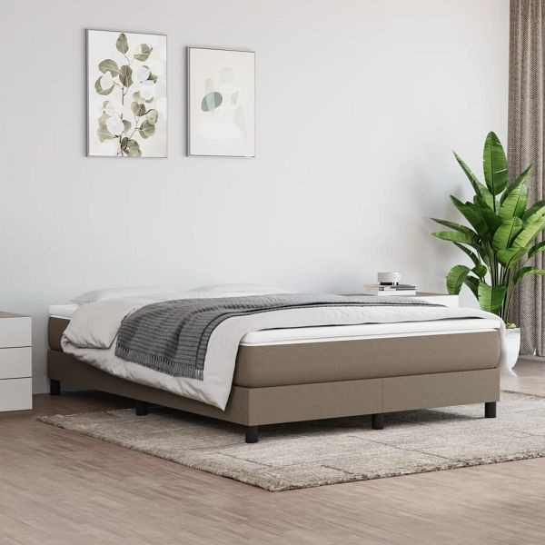 vidaXL Taschenfederkernmatratze Taupe 140x200x20 cm Stoff, 347798