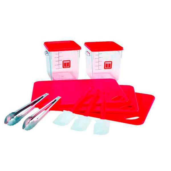 STEIN HGS Farbcodiert Foodservice-Set, rot, 83971.0001