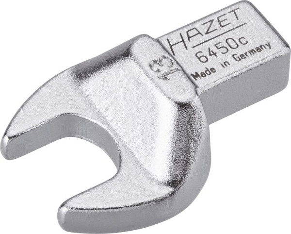 Hazet Einsteck-Maulschlüssel, Einsteck-Vierkant 9 x 12 mm, Außen-Sechskant Profil, 13 mm, 6450C-13