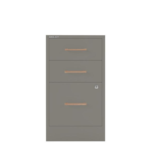 Bisley Home Filer, 2 Universal-, 1 HR-Schublade, Eichengriff, 649 slate, PFA3OH649