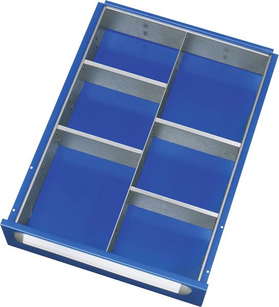 RAU Einteilungsset für Schublade 390x560 mm, 1 Trenn- und 4 Steckwände, 390x120-360x560 mm, E-ET-1-4-120-150