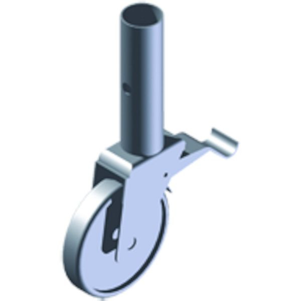 ZARGES Lenkrolle mit Zapfen Ø 125 mm, 42959, 4003866429592