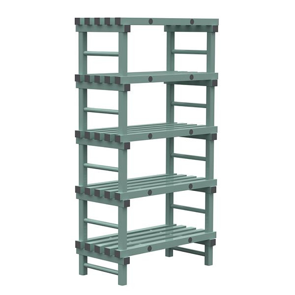REA Euro-Regal 1000x500x1850mm, 5 Ständer mit 350mm Abstand, 308.180