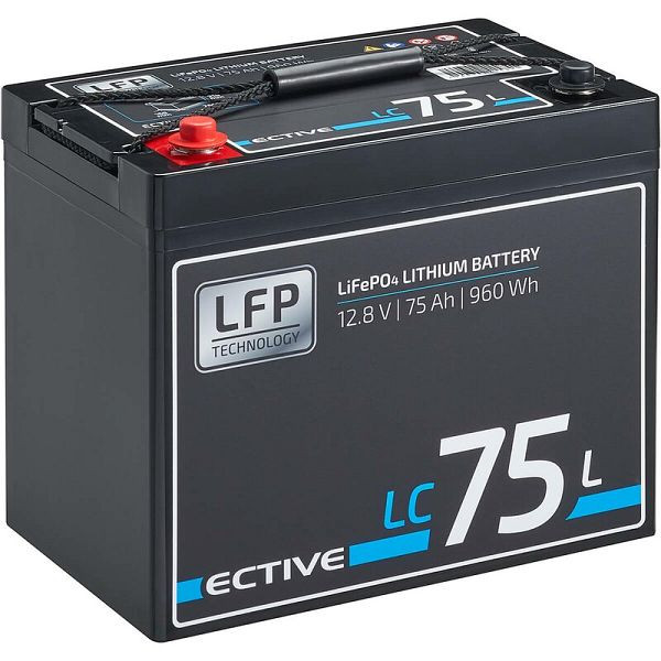 ECTIVE LC 75L 12V LiFePO4 Lithium Versorgungsbatterie 75 Ah, TN3484