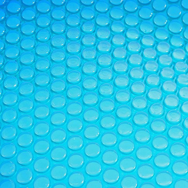 Mendler Pool-Abdeckung Wärmeplane Abdeckplane Solarplane Solarabdeckung, Stärke: 400 µm, oval 7,31x3,65m blau, 13605