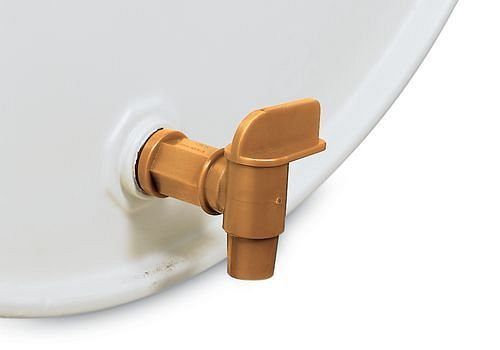 DENIOS Fasshahn FH 1 aus Polyethylen (PE), 3/4" Gewinde-Ø, 117104