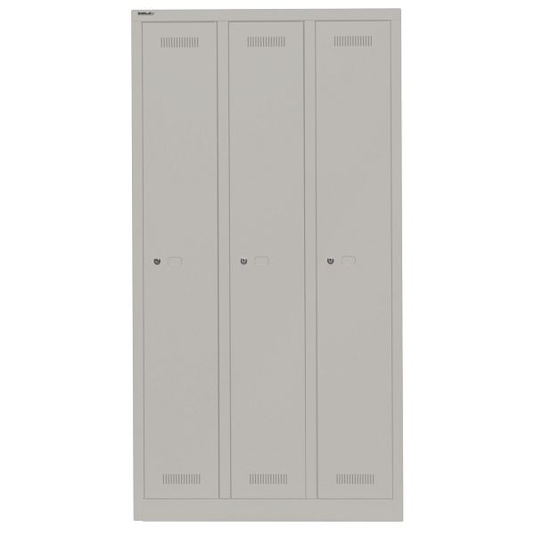 Bisley Garderobenschrank Monobloc™, 3 Abteile je 1 Fach, 667 york, ML09T1667