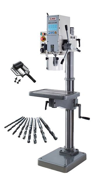 ELMAG Getriebe-Säulenbohrmaschine, GBM 3/25 SNE - Set, 82005