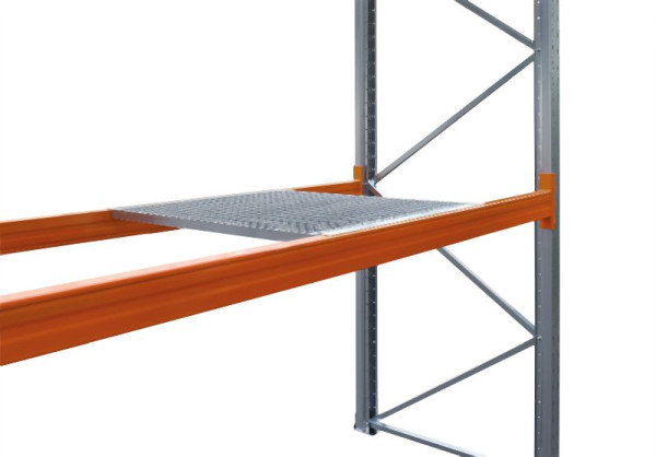hofe Gitterrost-Ebene (2 Segmente), verzinkt, für L 1825 x T 1100 mm MW 30x30 mm, Tragstab 35/1,5 mm, Steckprofil 40/15/2,25 mm, PH-GE1801100