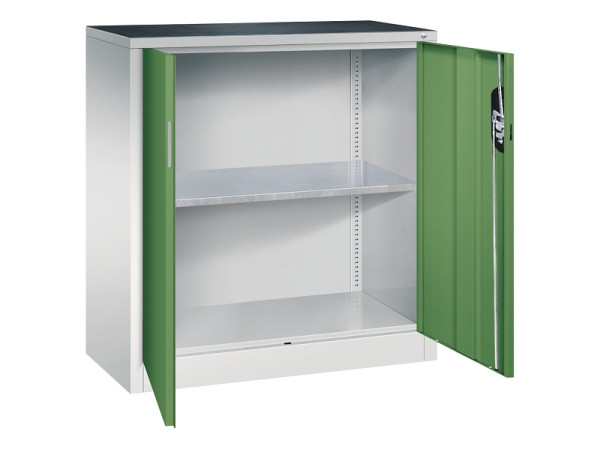 C+P Flügeltürenschrank Acurado, H1000xB930xT400mm, 7035/6011, 8820-000 S10326