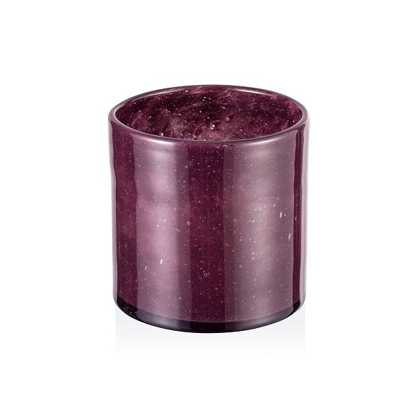 WAS Teelichtglas Galaxy Mauve YUYU, Ø 10 cm, Höhe 10 cm, Glas, 4105010