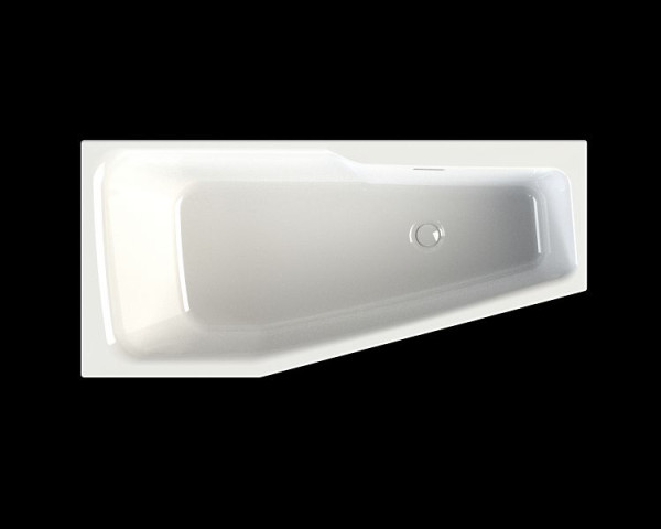RIHO Raumspar-Badewanne, Rethink Space 180x110cm, links, weiß rechts, B115001005