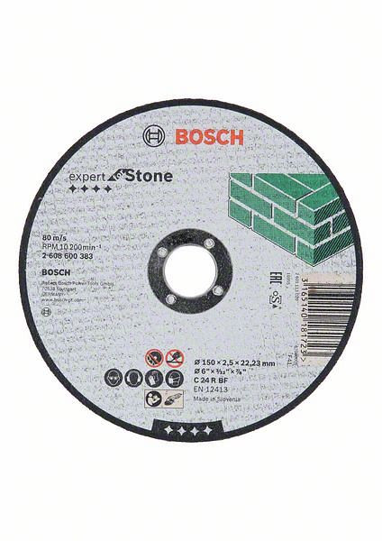 Bosch Trennscheibe gerade Expert for Stone C 24 R BF, 150 mm, 2,5 mm, VE: 25 Stück, 2608600383
