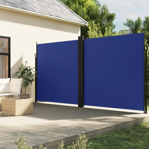 vidaXL Seitenmarkise Ausziehbar Blau 220x600 cm, 4004671