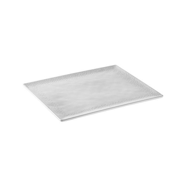 APS GN 1/2 Tablett FOOTMARK - Melamin, 32,5 x 26,5 cm, weiß/grau, GN System, spülmaschinengeeignet, 85326