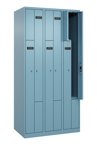 C+P Z-Spind Evolo PLUS, 6 Fächer, 1850x900x500mm, 0010/0010, Zylinderschloss, 049003-306 S10040