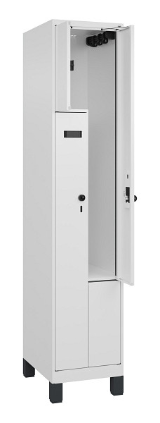 C+P Z-Spind Evolo PLUS, Füße, 2 Fächer, 1950x400x500mm, 9016/9016, 049013-122 S10027