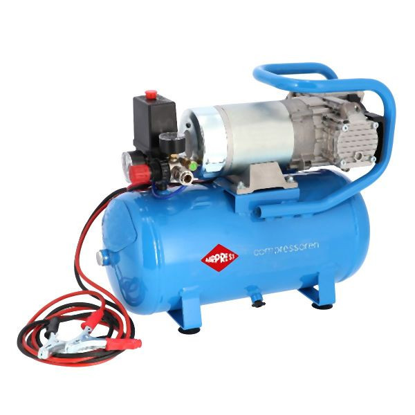 Airpress 24V Flüsterkompressor Ölfrei DC 24-225/15 10 bar 0.75 PS/0.55 kW 180 l/min 15 l, 36588