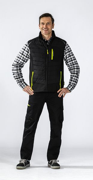 Planam Stretchline Winterweste, schwarz, Größe 4XL, 6690068