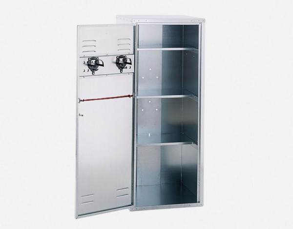 Growi Deckenschrank (HxTxB): 150 x 60 x 60 cm, Zylinderschloss, Einlegeböden, 10050090