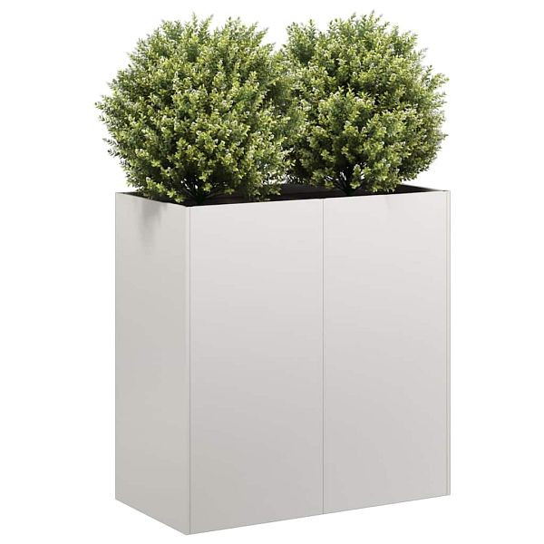 vidaXL Pflanzkübel 80x40x80 cm Edelstahl, 860714, 8721158675972